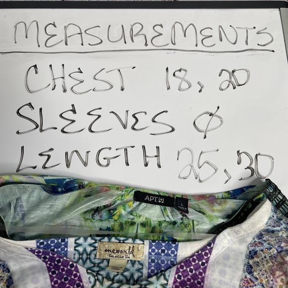 Apt 9 and One World Top Size L Women's Boho Rhinestones 2 for $10 - Picture 12 of 13